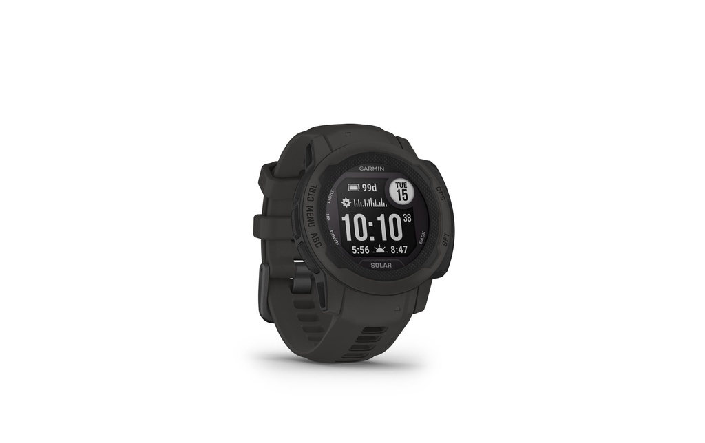 GARMIN Montre de sport Instinct 2S Solar, Anthracite/Noir