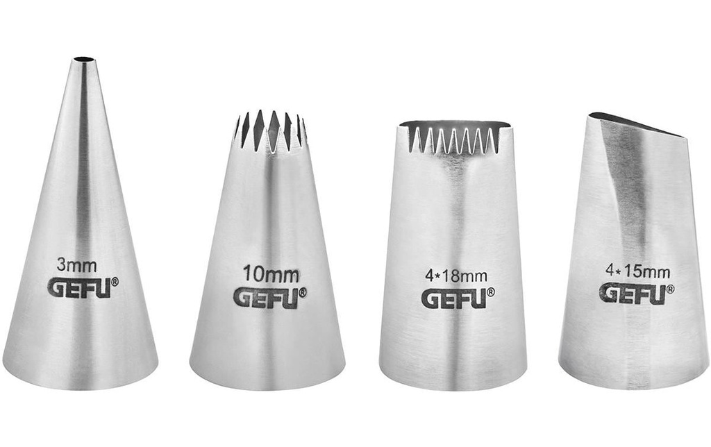 GEFU Douille Set Decore 4 pièces