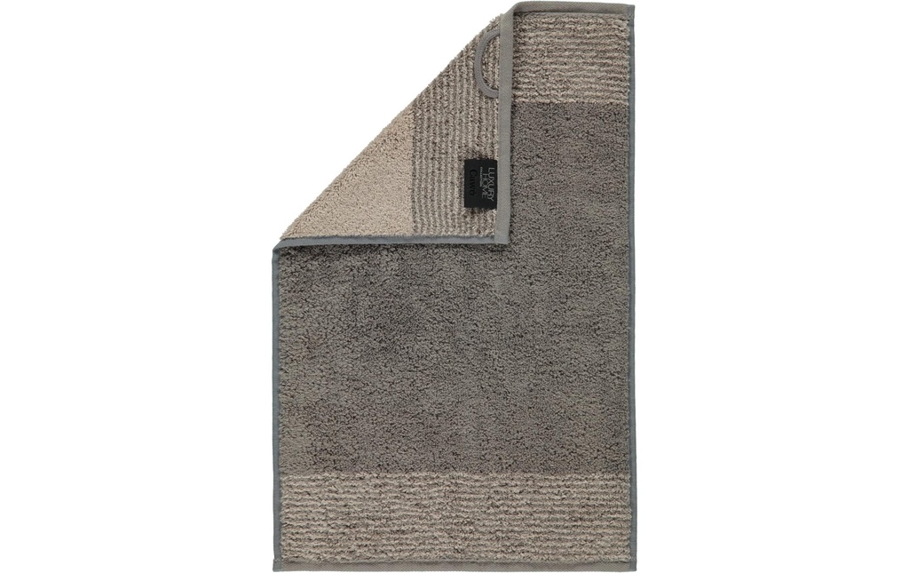 Cawö Serviette pour invité Two Tone 30 x 50 cm, Graphite