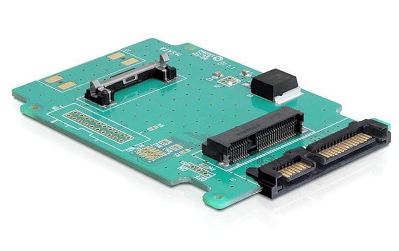 Delock Platine adaptatrice 2,5” mSATA - SATA