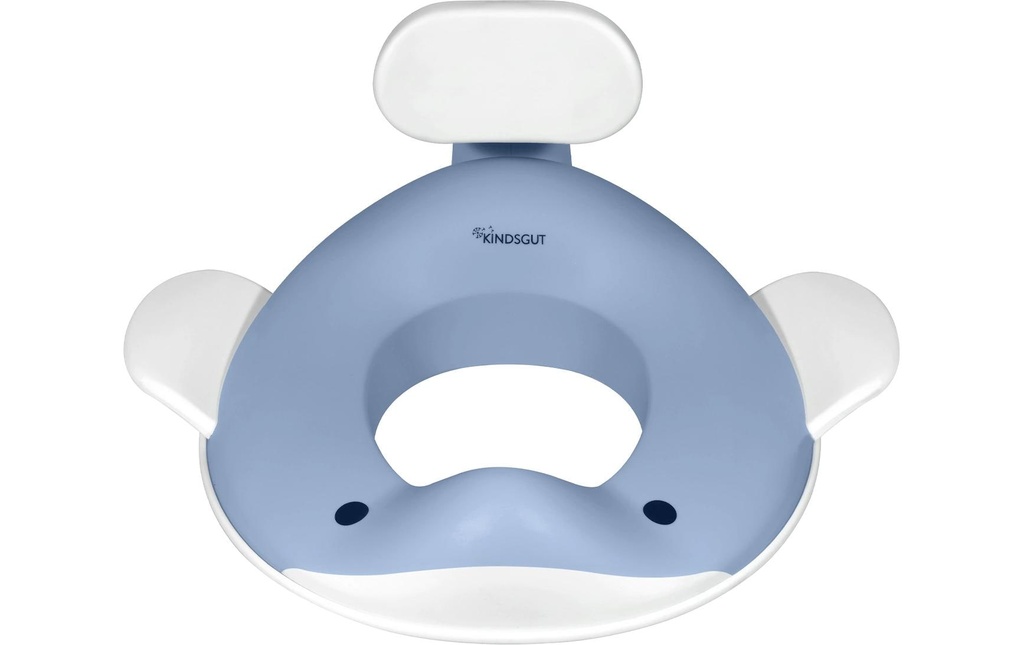 Kindsgut Siège de toilette Baleine Bleu pigeon