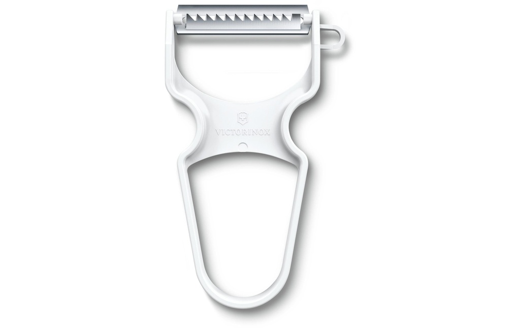 Victorinox Couteau économe Rapid avec une coupe en julienne, Blanc