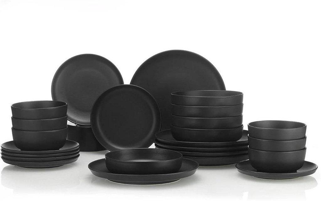 Hermia Set de vaisselle Noir