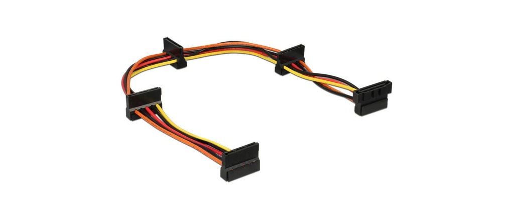 Delock Câble électrique SATA - 4x SATA 40 cm