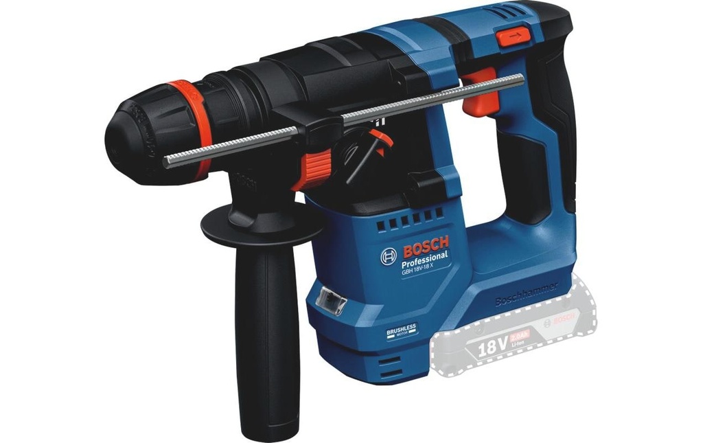 Bosch Professional Marteau perforateur sans fil avec ONECHUCK GBH 18V-18 X en L-BOXX