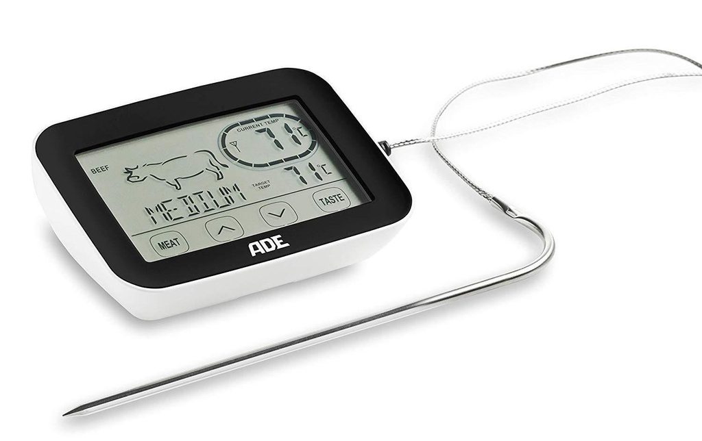 ADE Thermomètre à rôti  BBQ 1408 Noir, Blanc
