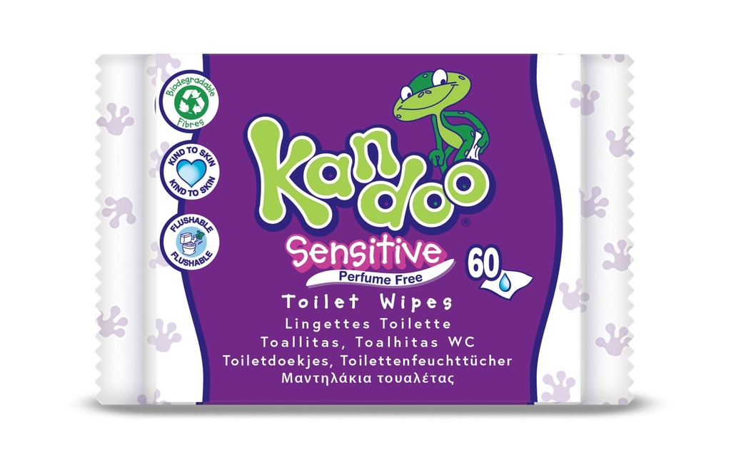 Kandoo Lingettes humides Sensitive 60 pièces
