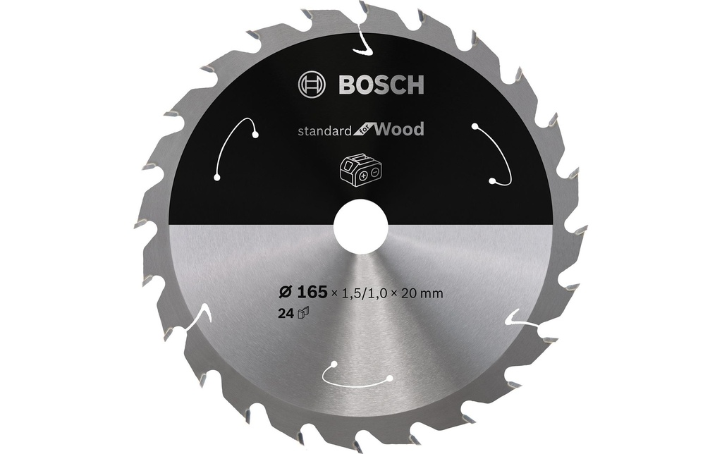 Bosch Professional Lame de scie circulaire Standard for Wood Ø 165, Z 24