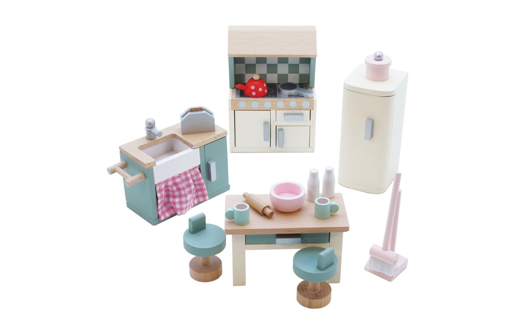 LE TOY VAN Meuble de maison de poupée Set de meubles de cuisine
