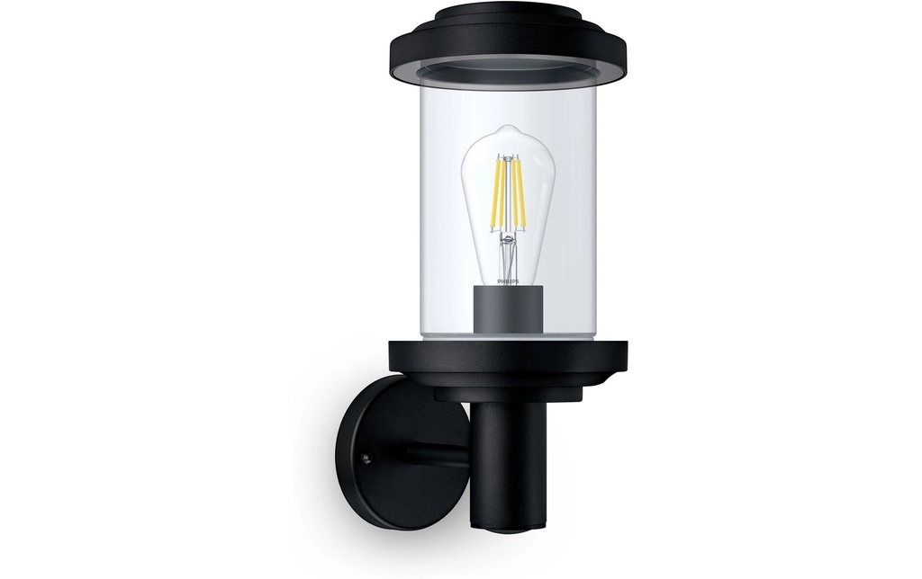 Philips Listra applique ronde, max. 25W, excl. LM, noir
