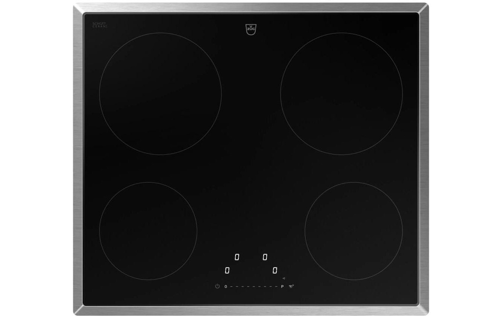 V-Zug Plaque de cuisson par induction CookTop V2000 I604 Acier chromé