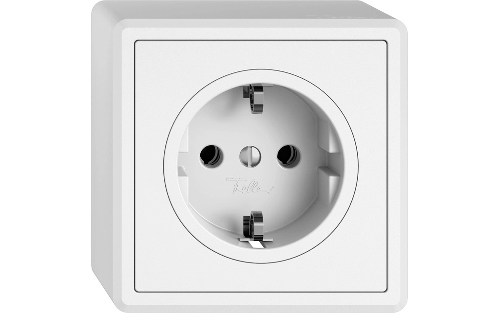 Feller EDIZIOliv Prise en saillie 1 x Schuko, Blanc