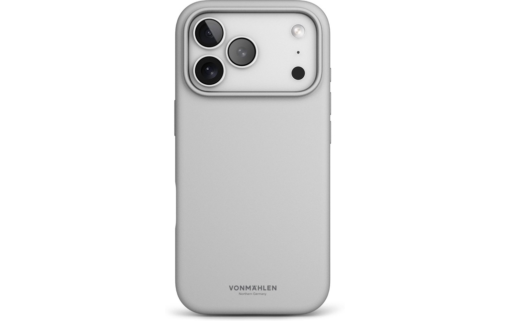 Vonmählen Coque arrière Soft Silicone iPhone 17 Pro Max Light Gray