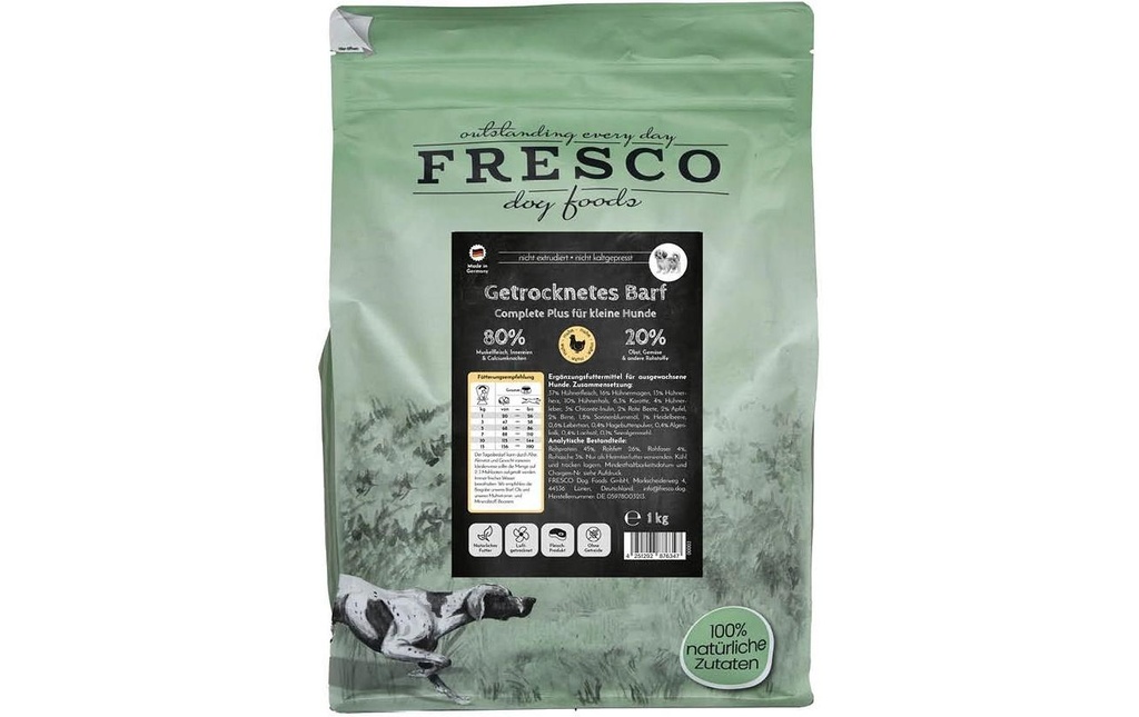 FRESCO Alimentation sèche Complete Plus Mini poulet, 1 kg