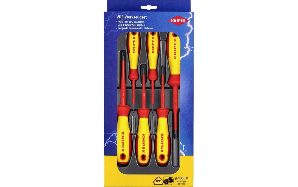 Knipex Jeux de tournevis V03 VDE 6 pièces