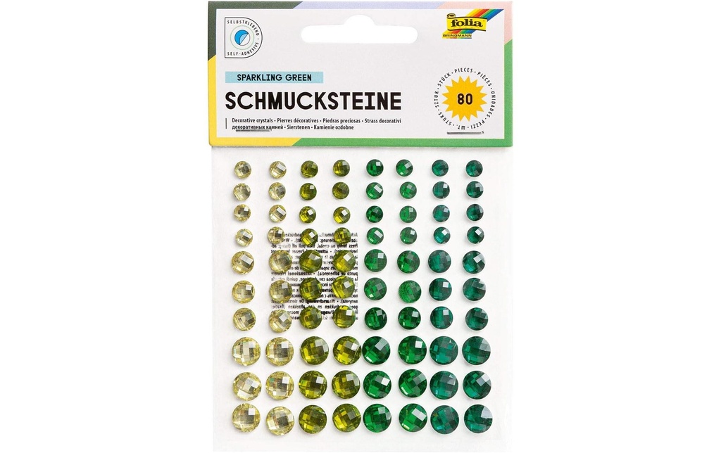 Folia Gemmes Vert étincelant 80 Pièce/s