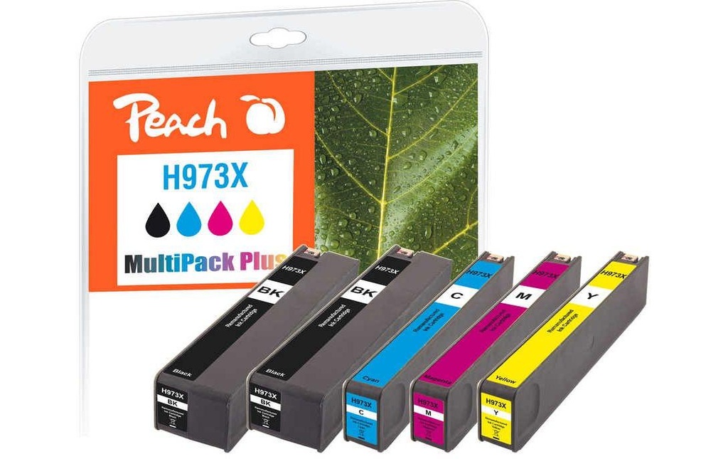 Peach Encre HP No. 973X Multi-Pack-Plus C, M, Y, 2x BK
