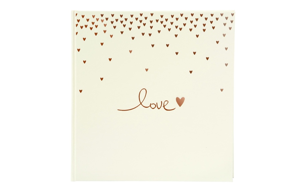 Goldbuch Album de mariage Raining Hearts Beige