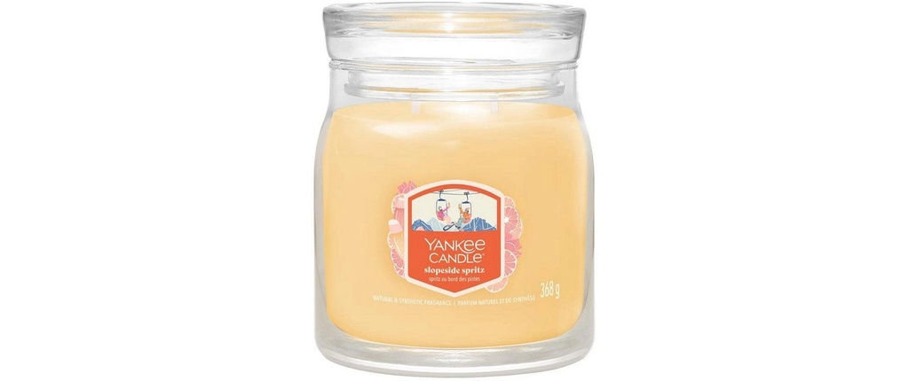 Yankee Candle Signature Bougie parfumée Slopeside Spritz Pot moyen