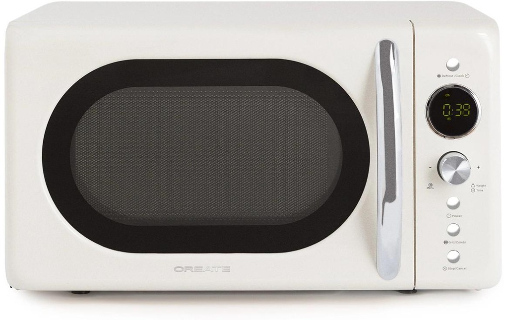 Create Four à micro-ondes Retro Laine blanc