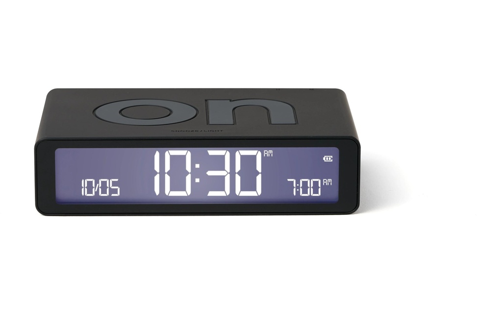 Lexon Réveil numérique Flip Classic Noir