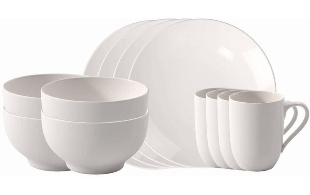 Villeroy & Boch Set d’assiettes For Me Set de 12 pièces 1 Pièce/s,Blanc