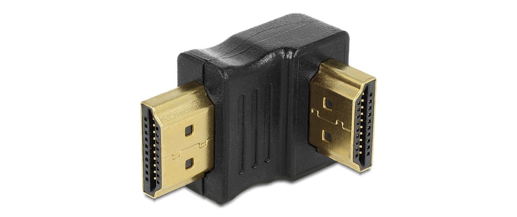 Delock Adaptateur 90° coudé en bas HDMI - HDMI