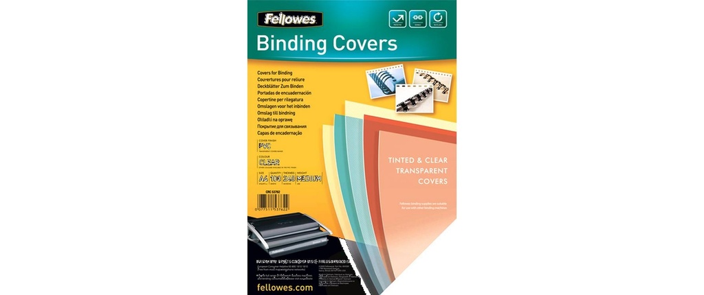 Fellowes Couverture de brochure 240 g/m², 100 Pièce/s, Transparent