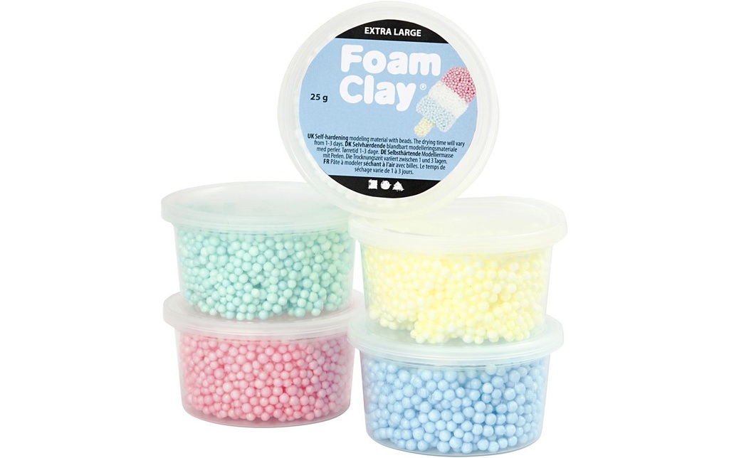 Creativ Company Set de modélisation Foam Clay Extra Large 5 pièces