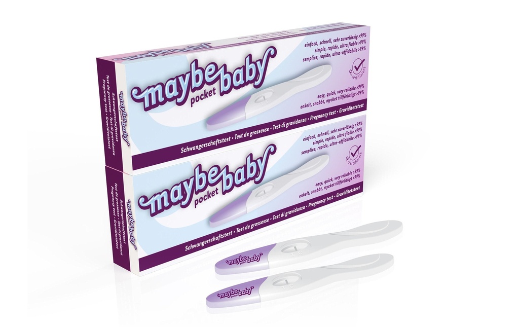 maybe-baby Test de grossesse Pocket Paquet de 2