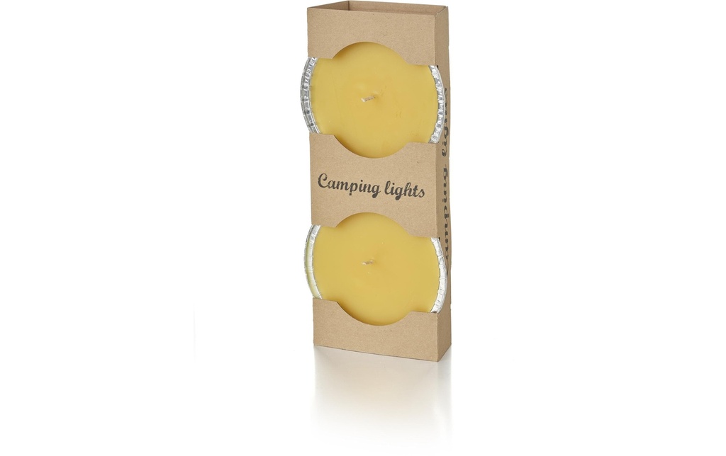 balthasar Bougie de jardin Camping Lights 2 pièces, Jaune