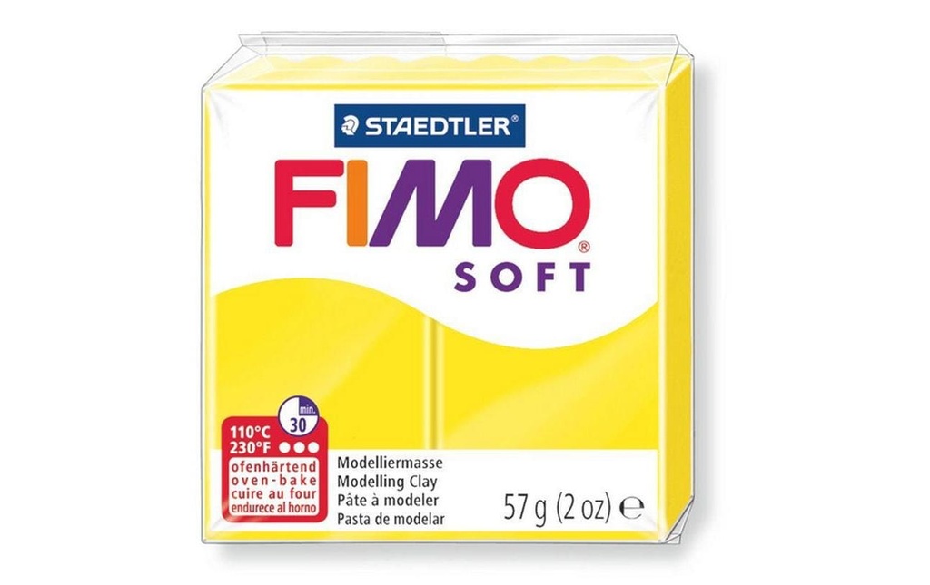 FIMO FIMOsoft bloc jaune limon