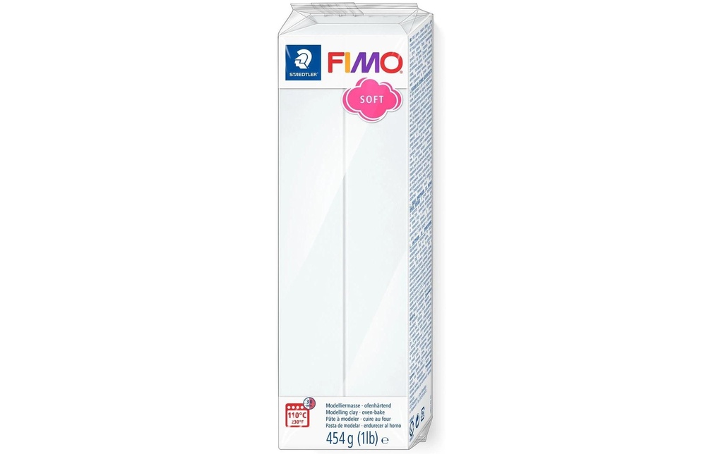 FIMO FIMOsoft grand bloc blanc (454 pces)