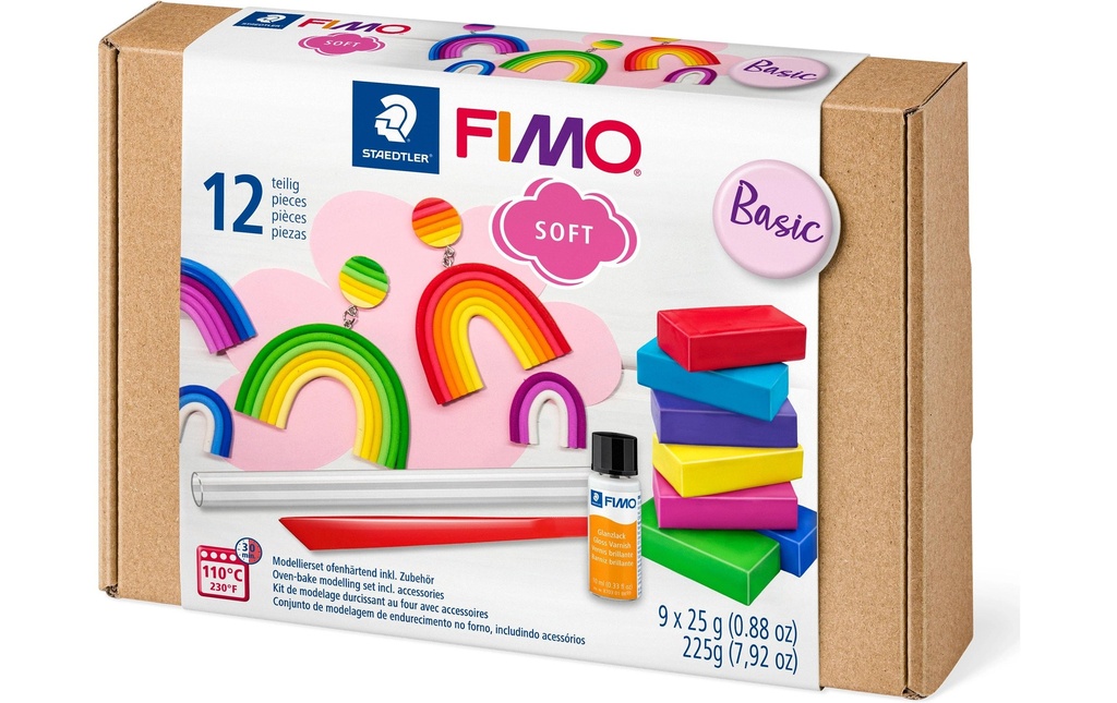 FIMO Fimo Soft emb.matériel 9pcs (9 pces)