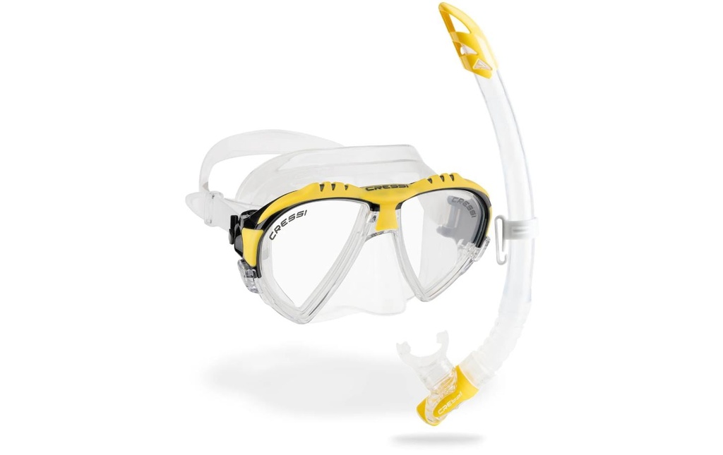 CRESSI Matrix + Gamma Snorkel Combo Clair/Jaune