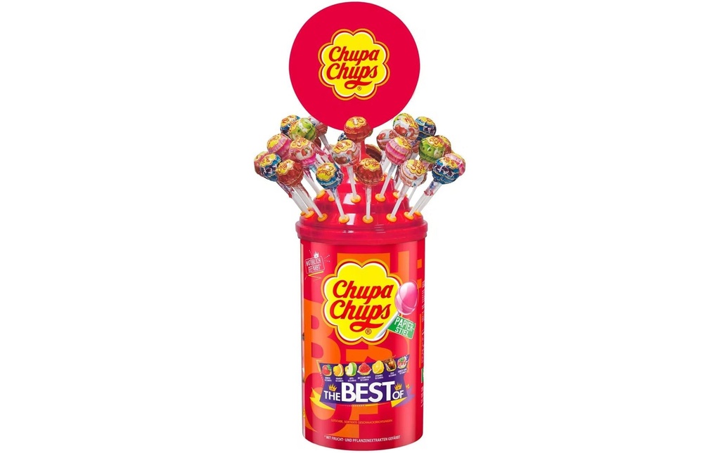 Chupa Chups Int. Lollipop Boîte à sucettes The Best of 100 pièces