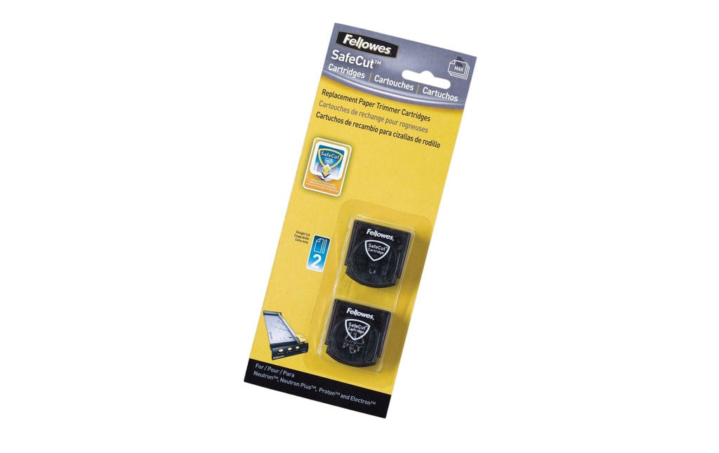 Fellowes Lame de rechange SafeCut 2 pièces, coupe droite