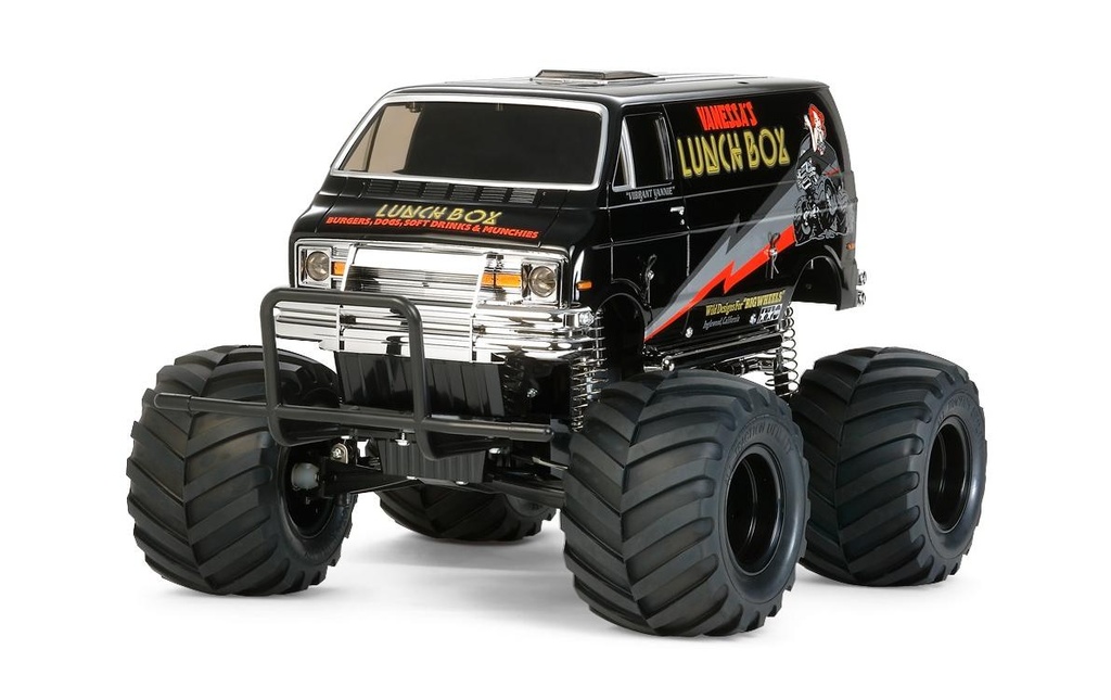 Tamiya Monster Truck Lunch Box Black Edition CW-01 Kit de construction avec ESC, 1:12