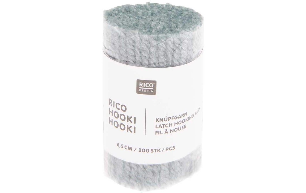 Rico Design Fil à nouer Hooki bleu glacier