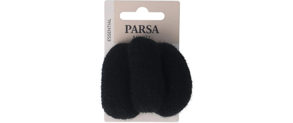 Parsa Beauty Grand support de tresses, épais, en éponge Noir 3 pièces