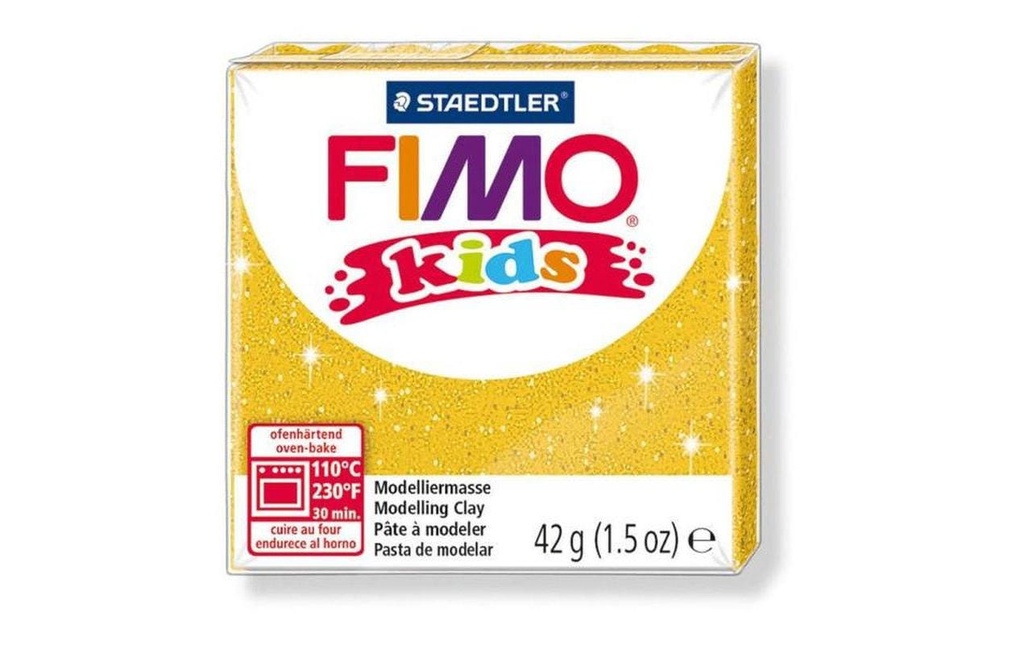 FIMO FIMOkids bloc or paillettes