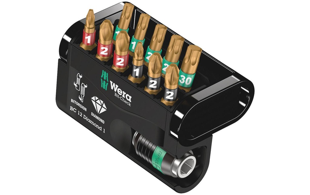 Wera Kits de bits Bit-Check 12 Diamond 1 12-teilig