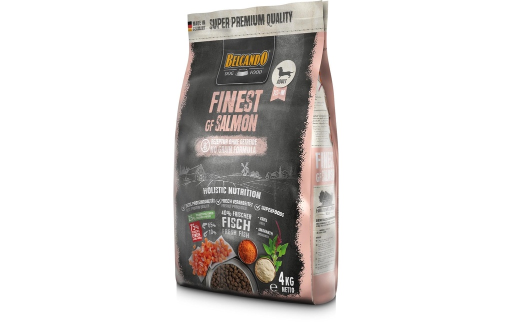 Belcando Alimentation sèche Finest GF Saumon, 4 kg