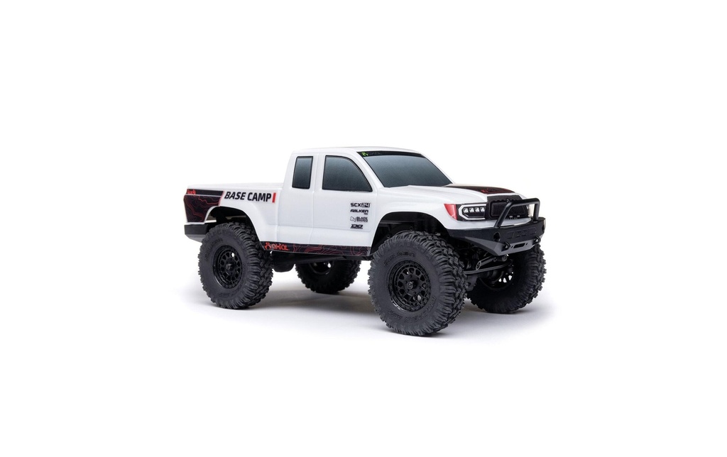 Axial Rock Crawler SCX24 Base Camp 4WD, Blanc RTR 1:24