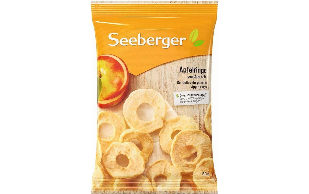 Seeberger Rondelles de pomme 80 g