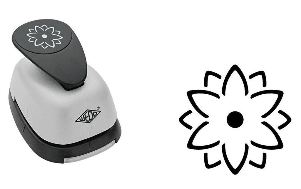 WEDO Perforatrice à motif 3D Fleur, 3.5 cm