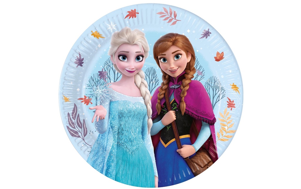 We fiesta Party Assiettes jetables Frozen 23 cm, 8 Pièce/s