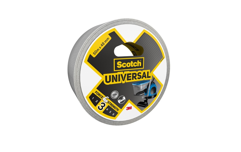 Scotch Ruban adhésif Scotch Universal 48 mm x 50 m, Argenté