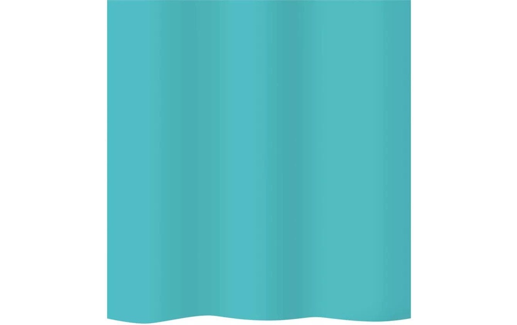 diaqua® Rideau de douche Basic 240 x 180 cm, Bleu/Bleu océan