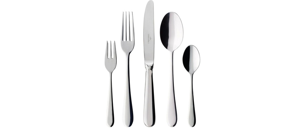 Villeroy & Boch Kits de couverts Oscar Tafelbesteck 30 pièces, Argenté